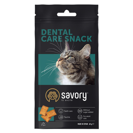SAVORY chrupiący przysmak dentystyczny dla kotów, 60 g