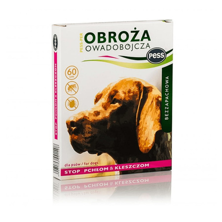 PESS Obroża owadobójcza bezzapachowa dla psów, 75 cm