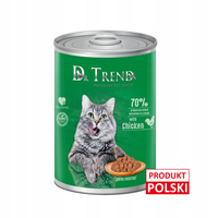 DR. TREND mokra karma dla kotów z kurczakiem w delikatnym sosie 400 g
