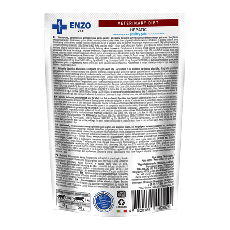 ZESTAW ENZO VET pasztet z drobiowych wątróbek dla kotów 24 x 100 g