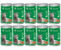 DR. TREND mokra karma dla kotów z wołowiną w delikatnym sosie 10x400 g