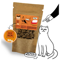 Half&Half "Sterilised" sucha karma dla dorosłych kotów - wołowina 50 g