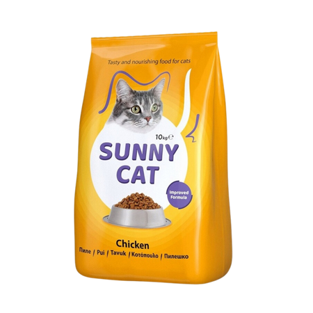 SUNNY CAT sucha karma dla kotów - kurczak 10 kg