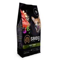 SAVORY sucha karma dla sterylizowanych psów wszystkich ras - indyk, 3 kg