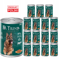 DR. TREND mokra karma dla psów z wołowiną w delikatnym sosie 16 x 1250 g