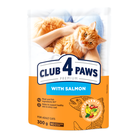 CLUB 4 PAWS Premium sucha karma dla kotów - łosoś 300 g