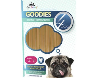4DOG GOODIES pałeczka dentystyczna dla psów - z biotyną z kurczaka, 80g
