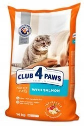 CLUB 4 PAWS Premium sucha karma dla kotów - łosoś 14 kg