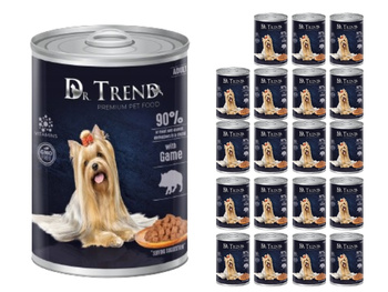 DR. TREND Premium mokra karma dla psów z dziczyzną w sosie 20x400 g