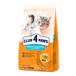 CLUB 4 PAWS Premium „Sensitive digestion” sucha karma dla kotów 2 kg