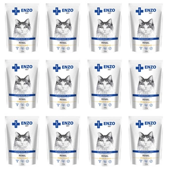 ZESTAW ENZO VET Renal mokra karma dla kotów - kurczak w sosie 12 x 100 g