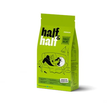 Half&Half "Sensitive digestion" sucha karma dla dorosłych kotów - indyk 2 kg