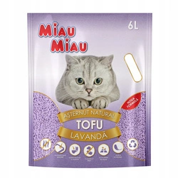 MIAU MIAU żwirek tofu z zapachem lawendy 6 L