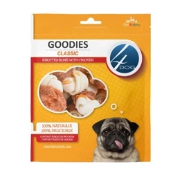 4DOG GOODIES przysmak dla psów - kość węzłowa z kurczakiem, 120 g