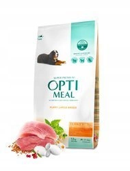 OPTIMEAL Super Premium sucha karma dla szczeniąt dużych ras – indyk 12 kg