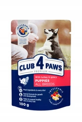 CLUB 4 PAWS Premium mokra karma dla szczeniąt - indyk w sosie 100 g