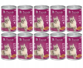DR. TREND „Sterilised” Premium mokra karma dla kotów z kurczakiem 10x400 g
